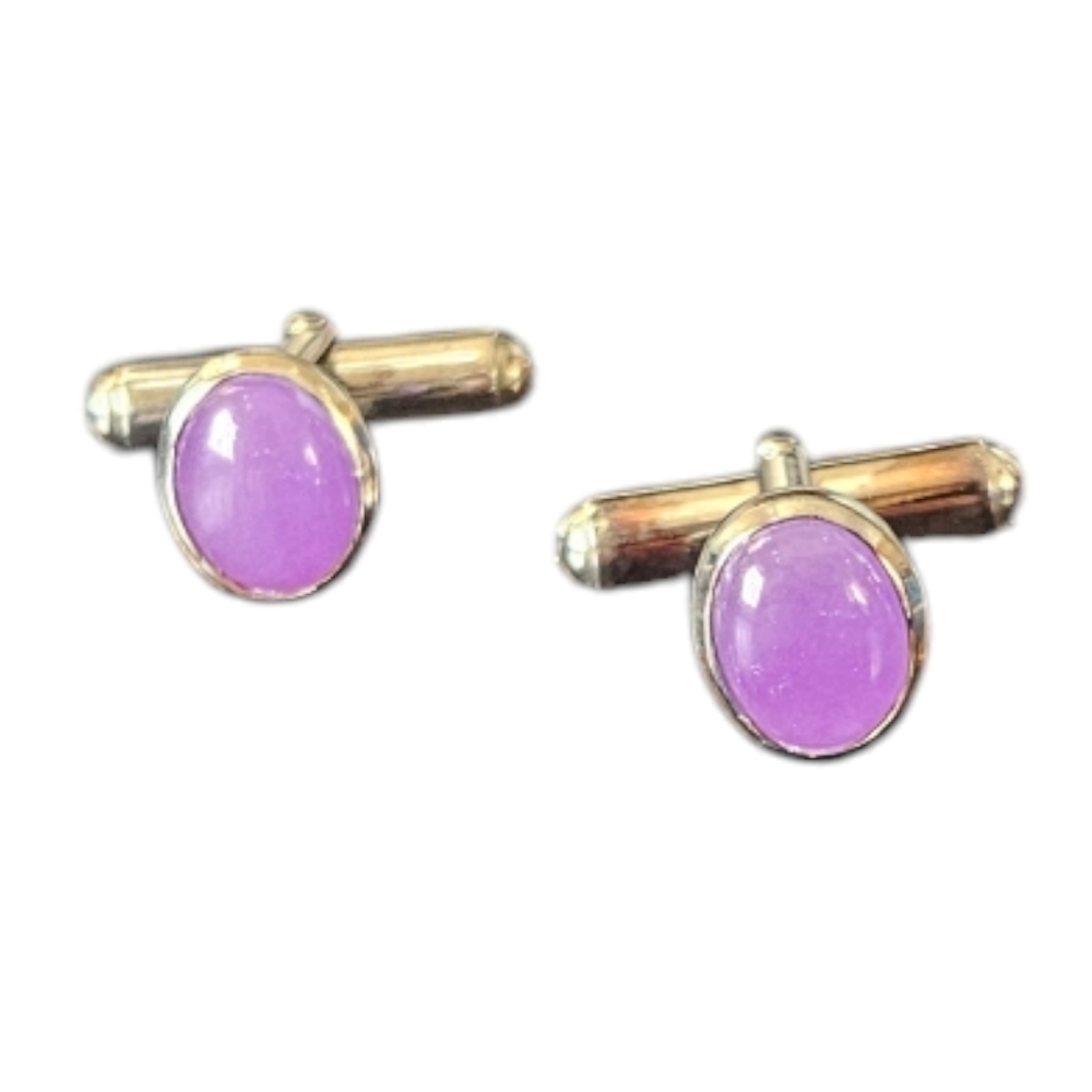 Jade Cuff Links